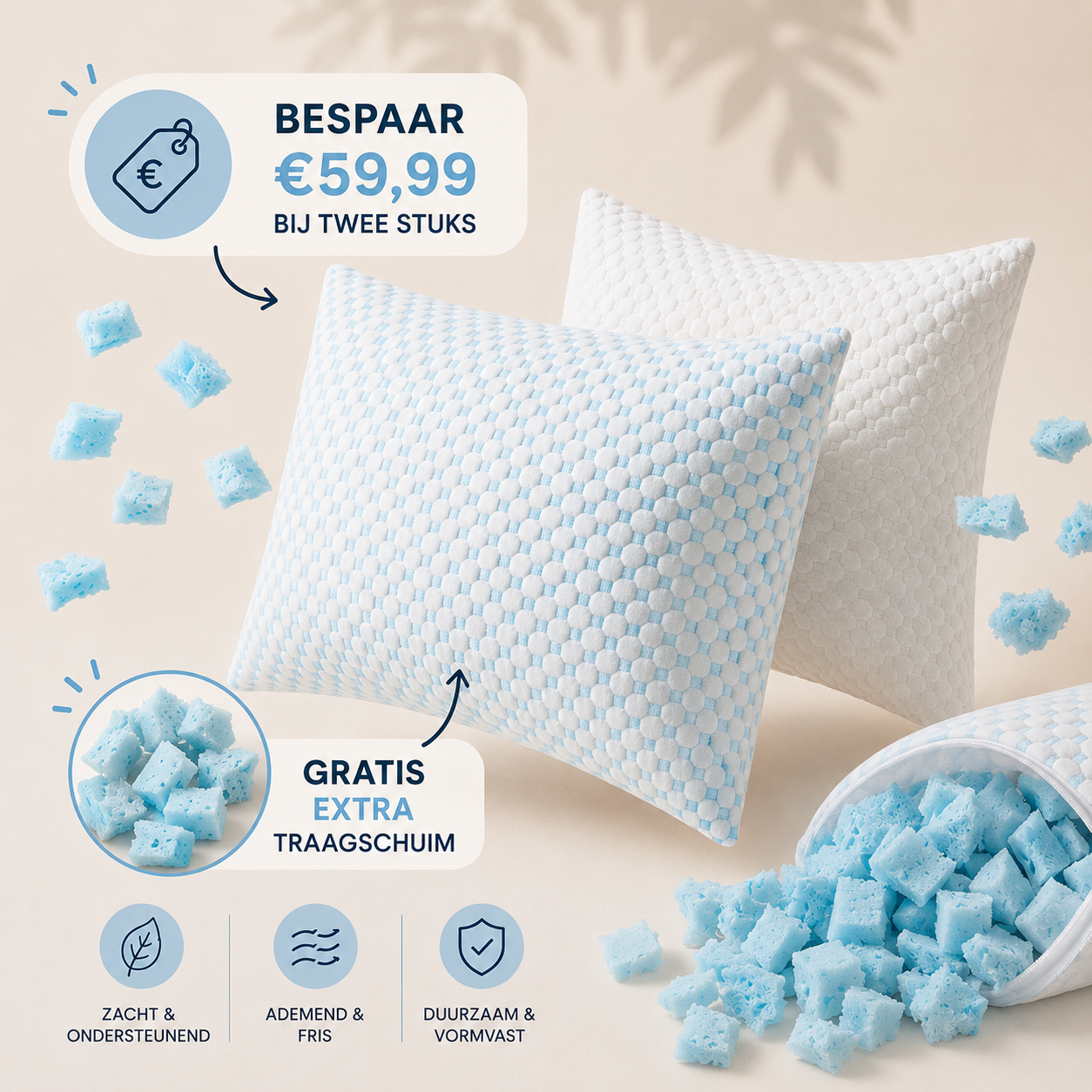 MemoSleep - Adjustable Comfort Pillow