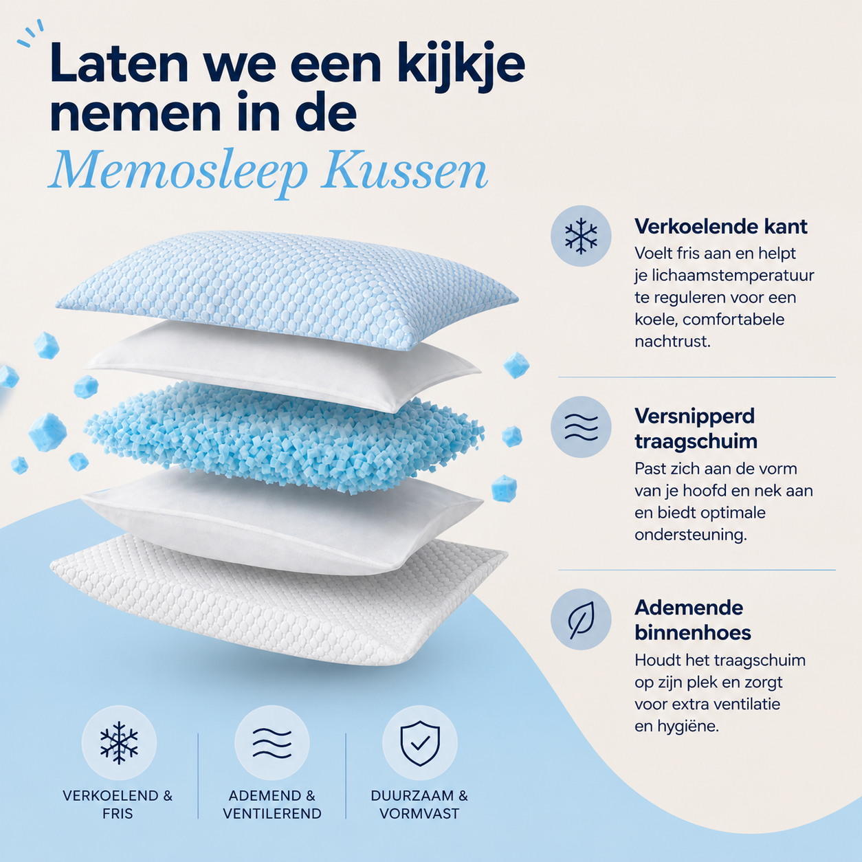 MemoSleep - Adjustable Comfort Pillow